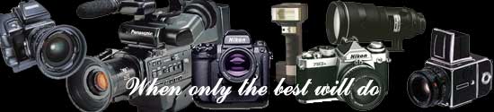 Winpenny Photography use only cameras and lenses made by the worlds best manufacturers