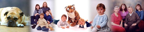 Sample pictures from our portrait album, pictures can be taken in the studio or at home